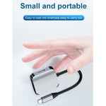 อะแดปเตอร์แปลง HW-6002 2-in-1 Type-C / USB-C เป็น HDMI + VGA, รุ่น HW-6002