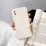 Liquid Silicone Full Coverage Shockproof Magsafe Case, For iPhone X / XS, For iPhone XR, For iPhone XS Max