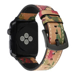 สายรัดข้อมือหนังแท้ชั้นบนสไตล์วินเทจสำหรับ Apple Watch Series 6 & SE & 5 & 4 44mm / 3 & 2 & 1 42mm, สำหรับ Apple Watch Series 7 45mm / 6 & SE & 5 & 4 44mm / 3 & 2 & 1 42mm