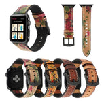 สายรัดข้อมือหนังแท้ชั้นบนสไตล์วินเทจสำหรับ Apple Watch Series 6 & SE & 5 & 4 40mm / 3 & 2 & 1 38mm, สำหรับ Apple Watch Series 8&7 41mm / SE 2&6&SE&5&4 40mm / 3&2&1 38mm, สำหรับ Apple Watch Series 7 41mm / 6 & SE & 5 & 4 40mm / 3 & 2 & 1 38mm