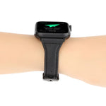 สายหนังแท้ลายหนังม้าบ้า สำหรับ Apple Watch Series 7 41 มม. / 6 & SE & 5 & 4 40 มม. / 3 & 2 & 1 38 มม., สำหรับ Apple Watch Series 8&7 41 มม. / SE 2&6&SE&5&4 40 มม. / 3&2&1 38 มม.