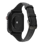 สายหนังแท้ลายหนังม้าบ้า สำหรับ Apple Watch Series 7 41 มม. / 6 & SE & 5 & 4 40 มม. / 3 & 2 & 1 38 มม., สำหรับ Apple Watch Series 8&7 41 มม. / SE 2&6&SE&5&4 40 มม. / 3&2&1 38 มม.