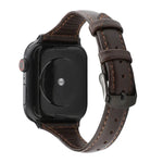 สายหนังแท้ลายหนังม้าบ้า สำหรับ Apple Watch Series 7 41 มม. / 6 & SE & 5 & 4 40 มม. / 3 & 2 & 1 38 มม., สำหรับ Apple Watch Series 8&7 41 มม. / SE 2&6&SE&5&4 40 มม. / 3&2&1 38 มม.