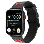 สายหนังแท้ลายทอ สำหรับ Apple Watch Series 8&7 41 มม. / SE 2&6&SE&5&4 40 มม. / 3&2&1 38 มม., สำหรับ Apple Watch Series 7 41 มม. / 6 & SE & 5 & 4 40 มม. / 3 & 2 & 1 38 มม., สำหรับ Apple Watch Series 7 45 มม. / 6 & SE & 5 & 4 44 มม. / 3 & 2 & 1 42 มม.