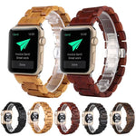 สายรัดข้อมือไม้สำรองสำหรับ Apple Watch Series 7 41mm / & 6 & SE & 5 & 4 40mm, สำหรับ Apple Watch Series 7 45mm / & 6 & SE & 5 & 4 44mm