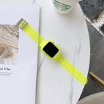 สายรัดข้อมือ TPU โปร่งใสสีลูกกวาดสำหรับ Apple Watch Series 6 & SE & 5 & 4 40mm, สำหรับ Apple Watch Series 7 41mm / & 6 & SE & 5 & 4 40mm
