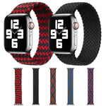 สายรัดนาฬิกาถักไนลอนสีผสมแบบห่วงเดี่ยวสำหรับ Apple Watch Series 6 & SE & 5 & 4 40mm / 3 & 2 & 1 38mm, S, M, L