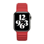 สายรัดนาฬิกาซิลิโคนโซ่แม่เหล็กสำหรับ Apple Watch Series 6 & SE & 5 & 4 44mm / 3 & 2 & 1 42mm, สำหรับ Apple Watch Series 7 45mm / 6 & SE & 5 & 4 44mm / 3 & 2 & 1 42mm
