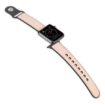 สายรัดนาฬิกาหนัง TPU แบบแปะสำหรับ Apple Watch Series 6 & SE & 5 & 4 40mm / 3 & 2 & 1 38mm