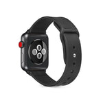 สายรัดนาฬิกาหนัง TPU แบบแปะสำหรับ Apple Watch Series 6 & SE & 5 & 4 40mm / 3 & 2 & 1 38mm