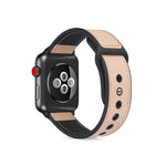 สายรัดนาฬิกาหนัง TPU แบบแปะสำหรับ Apple Watch Series 6 & SE & 5 & 4 44mm / 3 & 2 & 1 42mm