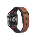 สายรัดนาฬิกาหนัง TPU แบบแปะสำหรับ Apple Watch Series 6 & SE & 5 & 4 44mm / 3 & 2 & 1 42mm