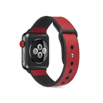 สายรัดนาฬิกาหนัง TPU แบบแปะสำหรับ Apple Watch Series 6 & SE & 5 & 4 44mm / 3 & 2 & 1 42mm