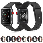 สายรัดนาฬิกาหนัง TPU แบบแปะสำหรับ Apple Watch Series 6 & SE & 5 & 4 44mm / 3 & 2 & 1 42mm