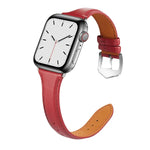 สายรัดนาฬิกาหนังแท้สำหรับ Apple Watch Series 6 & SE & 5 & 4 44mm / 3 & 2 & 1 42mm, สำหรับ Apple Watch Series 7 45mm / 6 & SE & 5 & 4 44mm / 3 & 2 & 1 42mm, สำหรับ Apple Watch Ultra 49mm / Series 8&7 45mm / SE 2&6&SE&5&4 44mm / 3&2&1 42mm
