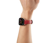 สายรัดนาฬิกาหนังแท้สำหรับ Apple Watch Series 6 & SE & 5 & 4 44mm / 3 & 2 & 1 42mm, สำหรับ Apple Watch Series 7 45mm / 6 & SE & 5 & 4 44mm / 3 & 2 & 1 42mm, สำหรับ Apple Watch Ultra 49mm / Series 8&7 45mm / SE 2&6&SE&5&4 44mm / 3&2&1 42mm