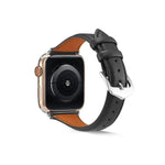 สายรัดนาฬิกาหนังแท้สำหรับ Apple Watch Series 6 & SE & 5 & 4 44mm / 3 & 2 & 1 42mm, สำหรับ Apple Watch Series 7 45mm / 6 & SE & 5 & 4 44mm / 3 & 2 & 1 42mm, สำหรับ Apple Watch Ultra 49mm / Series 8&7 45mm / SE 2&6&SE&5&4 44mm / 3&2&1 42mm