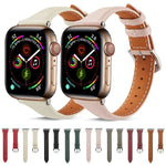 สายรัดนาฬิกาหนังแท้สำหรับ Apple Watch Series 6 & SE & 5 & 4 44mm / 3 & 2 & 1 42mm, สำหรับ Apple Watch Series 7 45mm / 6 & SE & 5 & 4 44mm / 3 & 2 & 1 42mm, สำหรับ Apple Watch Ultra 49mm / Series 8&7 45mm / SE 2&6&SE&5&4 44mm / 3&2&1 42mm