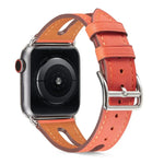 สายหนังแท้เกรดพรีเมียมสำหรับ Apple Watch Series 6 & SE & 5 & 4 44mm / 3 & 2 & 1 42mm