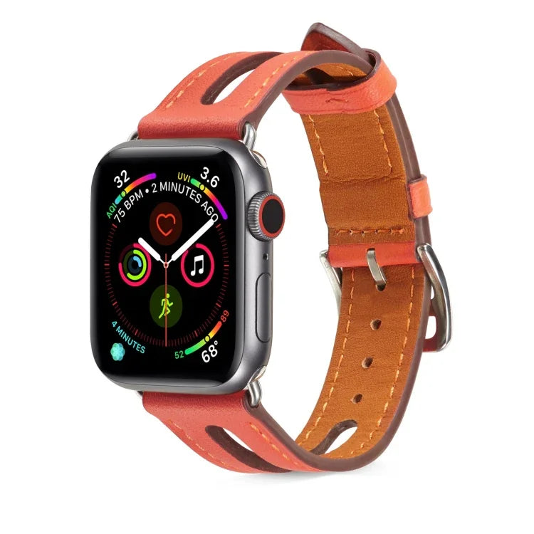 สายหนังแท้เกรดพรีเมียมสำหรับ Apple Watch Series 6 & SE & 5 & 4 44mm / 3 & 2 & 1 42mm