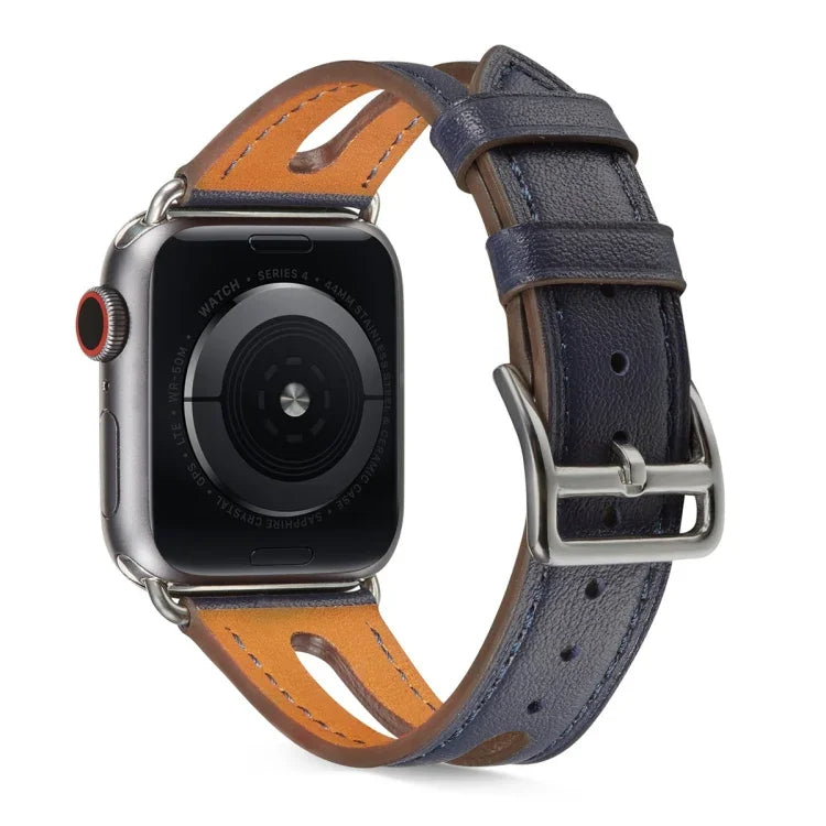 สายหนังแท้เกรดพรีเมียมสำหรับ Apple Watch Series 6 & SE & 5 & 4 44mm / 3 & 2 & 1 42mm