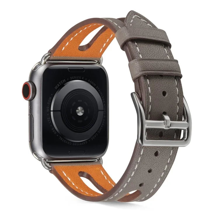 สายหนังแท้เกรดพรีเมียมสำหรับ Apple Watch Series 6 & SE & 5 & 4 44mm / 3 & 2 & 1 42mm