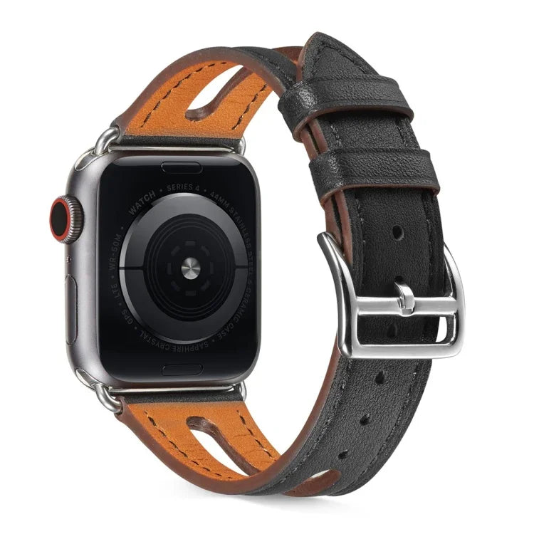 สายหนังแท้เกรดพรีเมียมสำหรับ Apple Watch Series 6 & SE & 5 & 4 44mm / 3 & 2 & 1 42mm