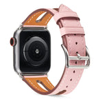 สายหนังแท้เกรดพรีเมียมสำหรับ Apple Watch Series 6 & SE & 5 & 4 44mm / 3 & 2 & 1 42mm