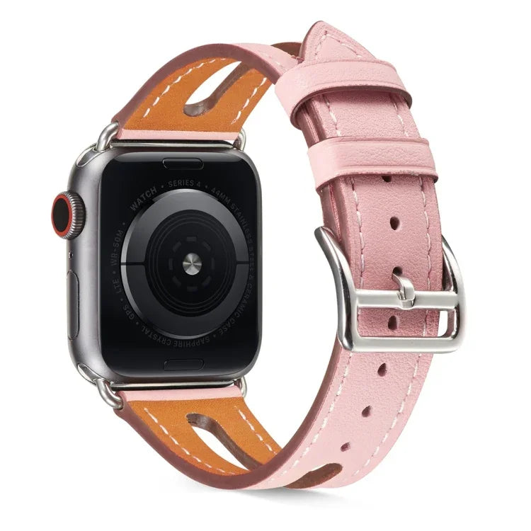 สายหนังแท้เกรดพรีเมียมสำหรับ Apple Watch Series 6 & SE & 5 & 4 44mm / 3 & 2 & 1 42mm