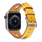 สายหนังแท้เกรดพรีเมียมสำหรับ Apple Watch Series 6 & SE & 5 & 4 44mm / 3 & 2 & 1 42mm