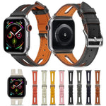 สายหนังแท้เกรดพรีเมียมสำหรับ Apple Watch Series 6 & SE & 5 & 4 44mm / 3 & 2 & 1 42mm
