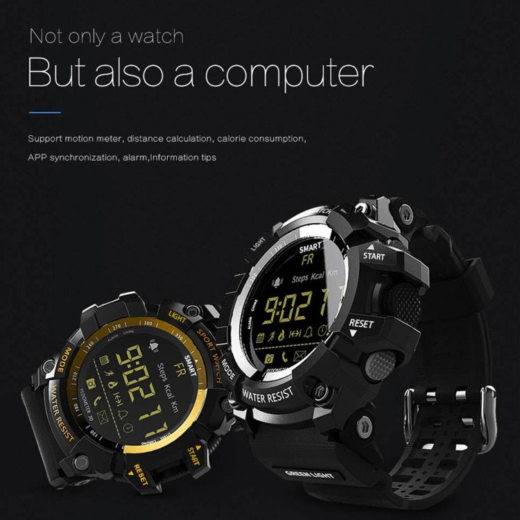 นาฬิกาอัจฉริยะ Lokmat MK16 หน้าจอ LCD กันน้ำ 50 ม. รองรับการแจ้งเตือนข้อมูล / ควบคุมกล้องระยะไกล / ตรวจจับการเคลื่อนไหวเดิน