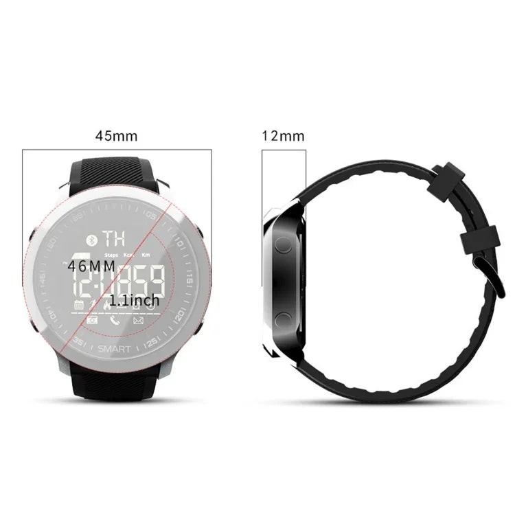 นาฬิกาอัจฉริยะ Lokmat MK18 หน้าจอวงกลม 1.1 นิ้ว กันน้ำ IP68 รองรับการแจ้งเตือนข้อมูล / ควบคุมกล้องระยะไกล / ตรวจจับการเคลื่อนไหวเดิน
