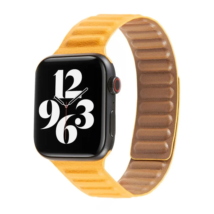 สายหนังแบบห่วงสำหรับ Apple Watch Series 6 & SE & 5 & 4 40mm / 3 & 2 & 1 38mm, สำหรับ Apple Watch Series 7 41mm / 6 & SE & 5 & 4 40mm / 3 & 2 & 1 38mm