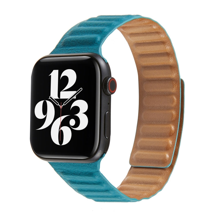 สายหนังแบบห่วงสำหรับ Apple Watch Series 6 & SE & 5 & 4 44mm / 3 & 2 & 1 42mm, สำหรับ Apple Watch Series 7 45mm / 6 & SE & 5 & 4 44mm / 3 & 2 & 1 42mm