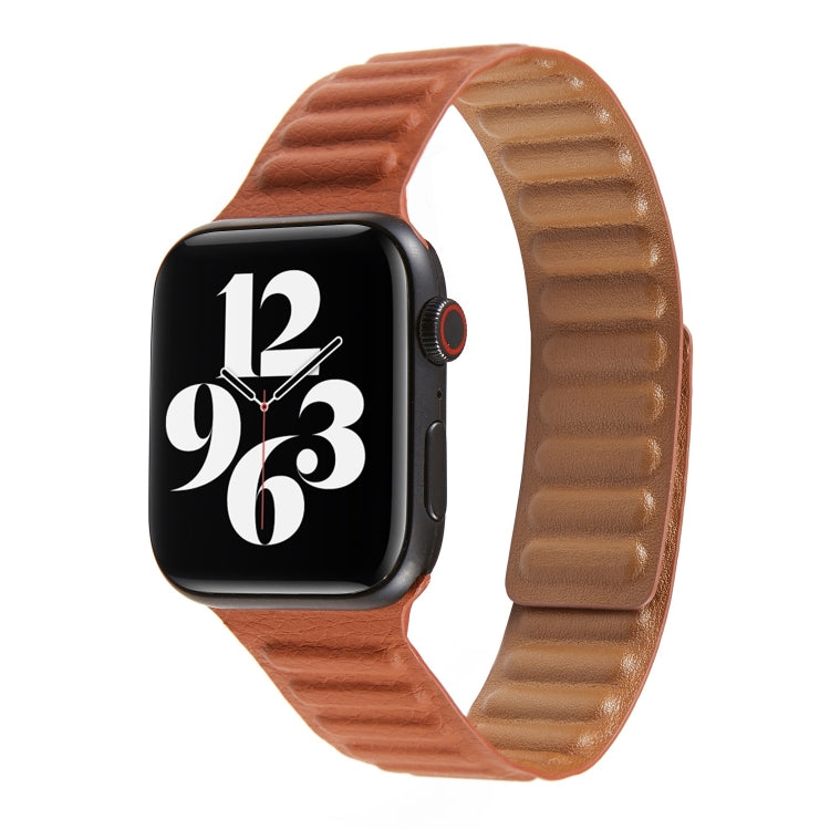 สายหนังแบบห่วงสำหรับ Apple Watch Series 6 & SE & 5 & 4 44mm / 3 & 2 & 1 42mm, สำหรับ Apple Watch Series 7 45mm / 6 & SE & 5 & 4 44mm / 3 & 2 & 1 42mm