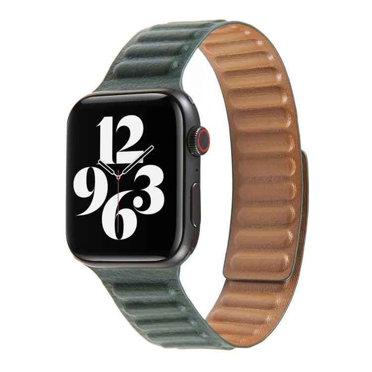 สายหนังแบบห่วงสำหรับ Apple Watch Series 6 & SE & 5 & 4 44mm / 3 & 2 & 1 42mm, สำหรับ Apple Watch Series 7 45mm / 6 & SE & 5 & 4 44mm / 3 & 2 & 1 42mm