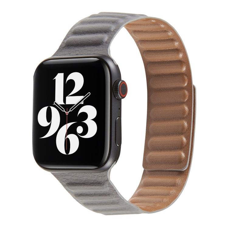 สายหนังแบบห่วงสำหรับ Apple Watch Series 6 & SE & 5 & 4 44mm / 3 & 2 & 1 42mm, สำหรับ Apple Watch Series 7 45mm / 6 & SE & 5 & 4 44mm / 3 & 2 & 1 42mm