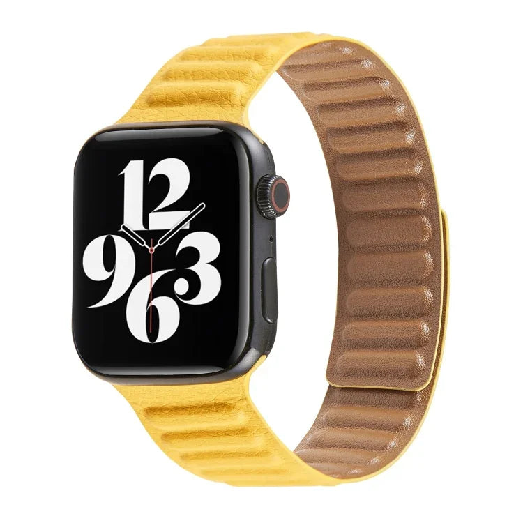 สายหนังแบบห่วงสำหรับ Apple Watch Series 6 & SE & 5 & 4 44mm / 3 & 2 & 1 42mm, สำหรับ Apple Watch Series 7 45mm / 6 & SE & 5 & 4 44mm / 3 & 2 & 1 42mm