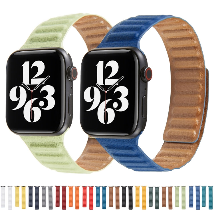 สายหนังแบบห่วงสำหรับ Apple Watch Series 6 & SE & 5 & 4 44mm / 3 & 2 & 1 42mm, สำหรับ Apple Watch Series 7 45mm / 6 & SE & 5 & 4 44mm / 3 & 2 & 1 42mm