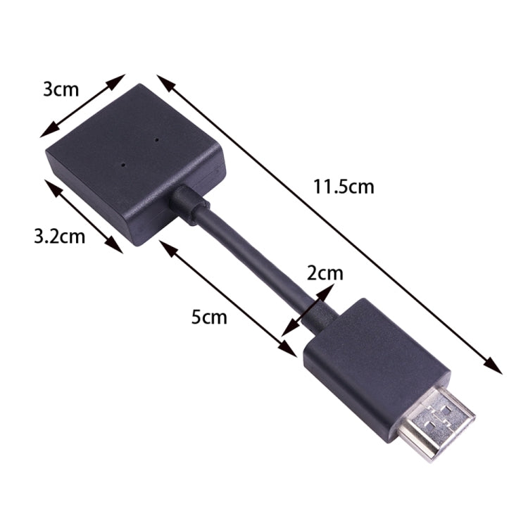 สายต่อขยาย HDMI 4K ตัวผู้เป็นตัวเมีย หมุนได้ ชุบทอง