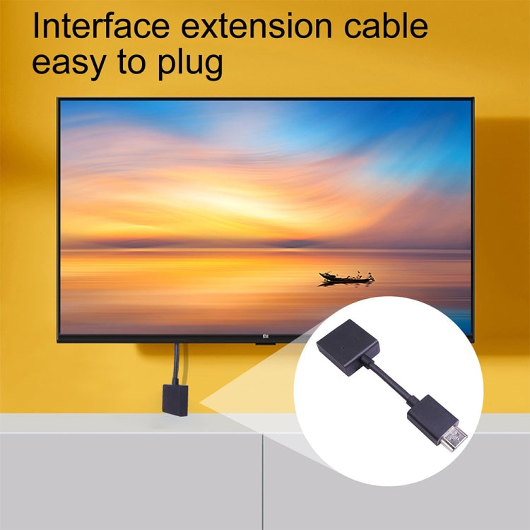 สายต่อขยาย HDMI 4K ตัวผู้เป็นตัวเมีย หมุนได้ ชุบทอง