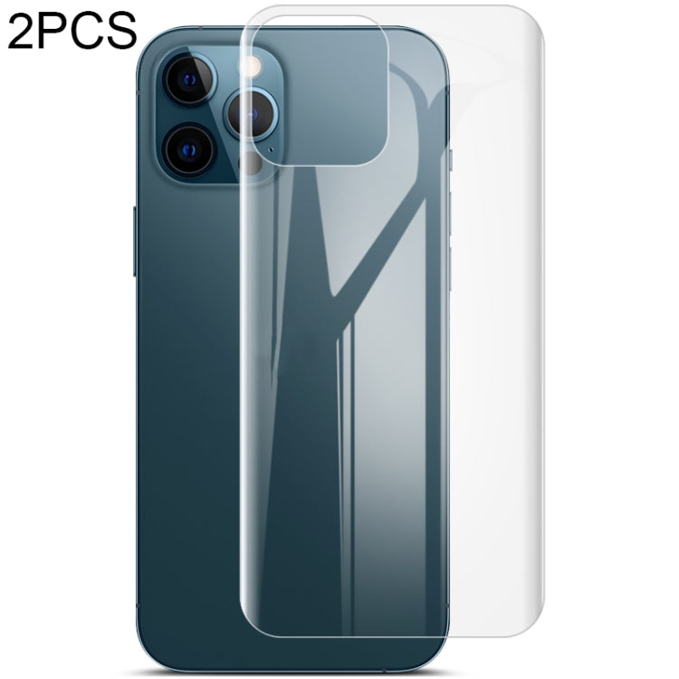 ฟิล์มกันรอยเต็มจอโค้ง Hydrogel 0.15 มม. 2 ชิ้น IMAK พร้อมฟิล์มกันรอยหลัง สำหรับ iPhone 12 Pro Max