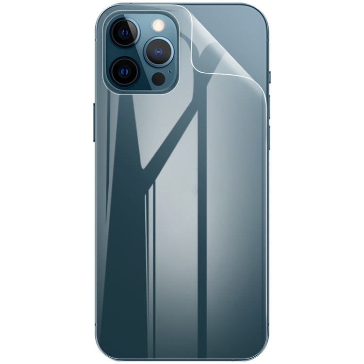 ฟิล์มกันรอยเต็มจอโค้ง Hydrogel 0.15 มม. 2 ชิ้น IMAK พร้อมฟิล์มกันรอยหลัง สำหรับ iPhone 12 Pro Max