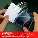 ฟิล์มกันรอยเต็มจอโค้ง Hydrogel 0.15 มม. 2 ชิ้น IMAK พร้อมฟิล์มกันรอยหลัง สำหรับ iPhone 12 Pro Max