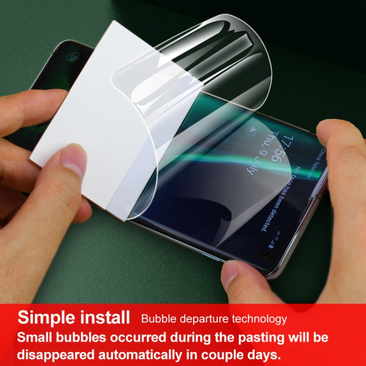 ฟิล์มกันรอยเต็มจอโค้ง Hydrogel 0.15 มม. 2 ชิ้น IMAK พร้อมฟิล์มกันรอยหลัง สำหรับ iPhone 12 Pro Max