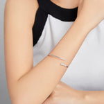 กำไลข้อมือเปิดรูปงูเงินสเตอร์ลิง S925 เครื่องประดับผู้หญิง รูปงู