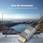 สาย HDMI2.1 8K 120Hz ความละเอียดสูงแบบไดนามิก, ความยาว 50 ซม., 1.5 ม., 2 ม., 3 ม., 5 ม.