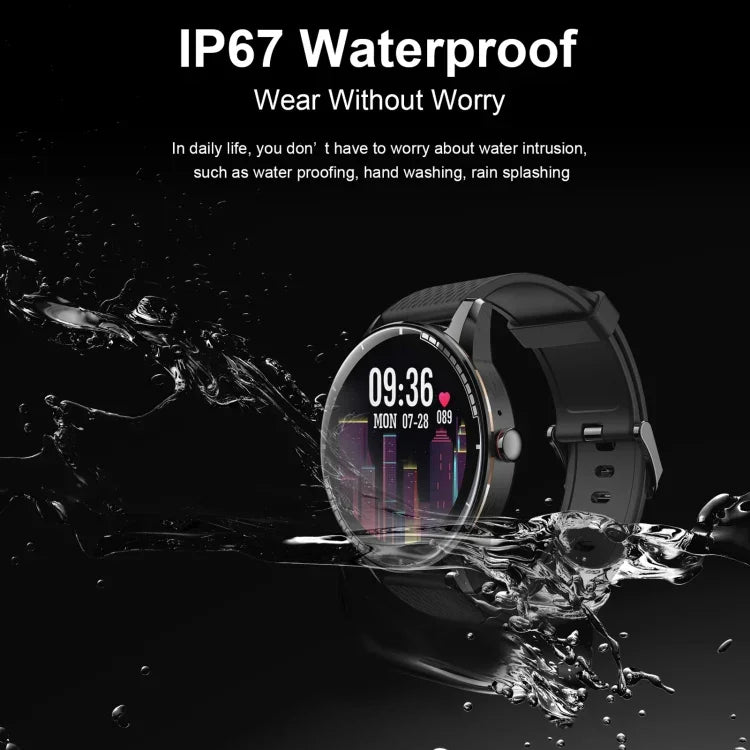 นาฬิกาอัจฉริยะ H6 หน้าจอสัมผัส 1.28 นิ้ว กันน้ำ IP67 รองรับการโทรบลูทูธ / ตรวจจับการนอน / ตรวจจับอัตราการเต้นหัวใจ