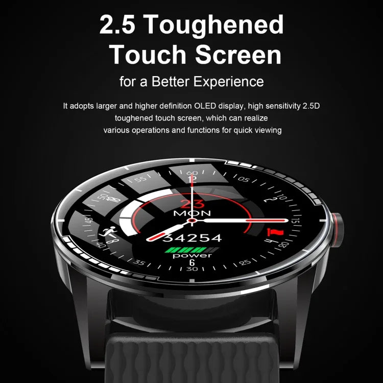 นาฬิกาอัจฉริยะ H6 หน้าจอสัมผัส 1.28 นิ้ว กันน้ำ IP67 รองรับการโทรบลูทูธ / ตรวจจับการนอน / ตรวจจับอัตราการเต้นหัวใจ